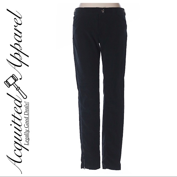 Balenciaga | Black Skinny Zipper Side Pants - Picture 1 of 3